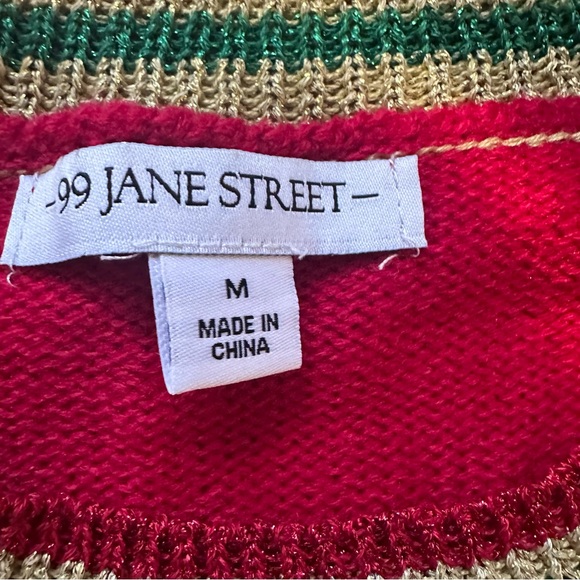 99 Jane Street Women Medium OH SNAP Gingerbread Man Ugly Christmas Sweater Vest - Picture 3 of 12
